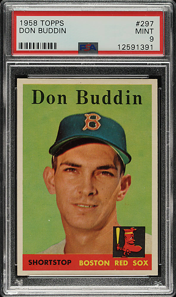 1958 Topps #297 Don Buddin PSA MINT 9 - Highest Graded!