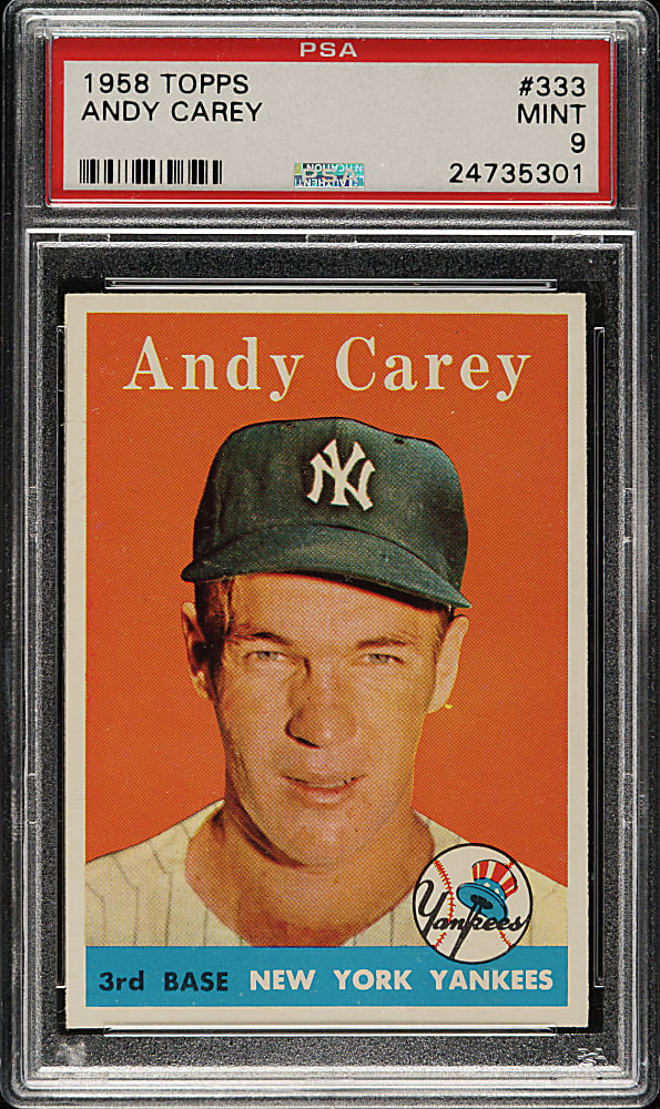 1958 Topps #333 Andy Carey PSA MINT 9