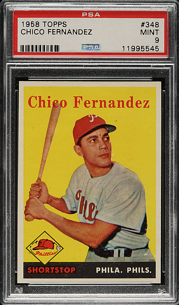 1958 Topps #348 Chico Fernandez PSA MINT 9