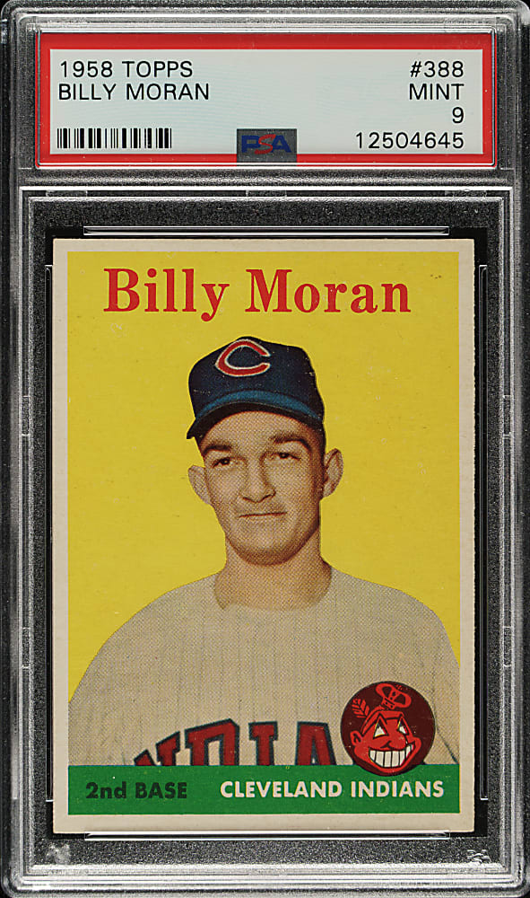1958 Topps #388 Billy Moran PSA MINT 9 - Highest Graded!