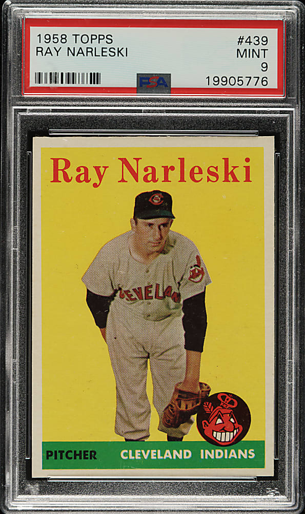 1958 Topps #439 Ray Narleski PSA MINT 9