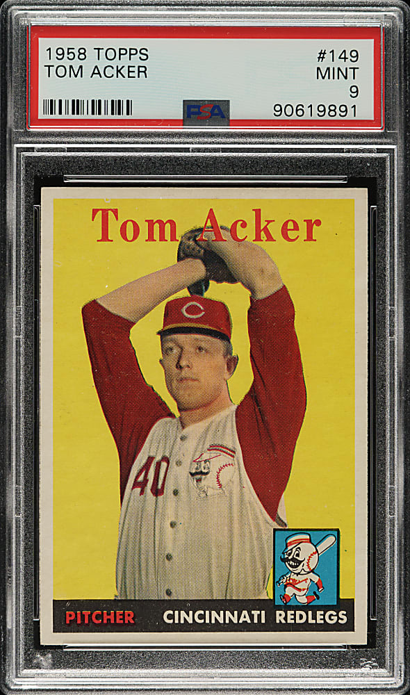 1958 Topps #149 Tom Acker PSA MINT 9 - Highest Graded!