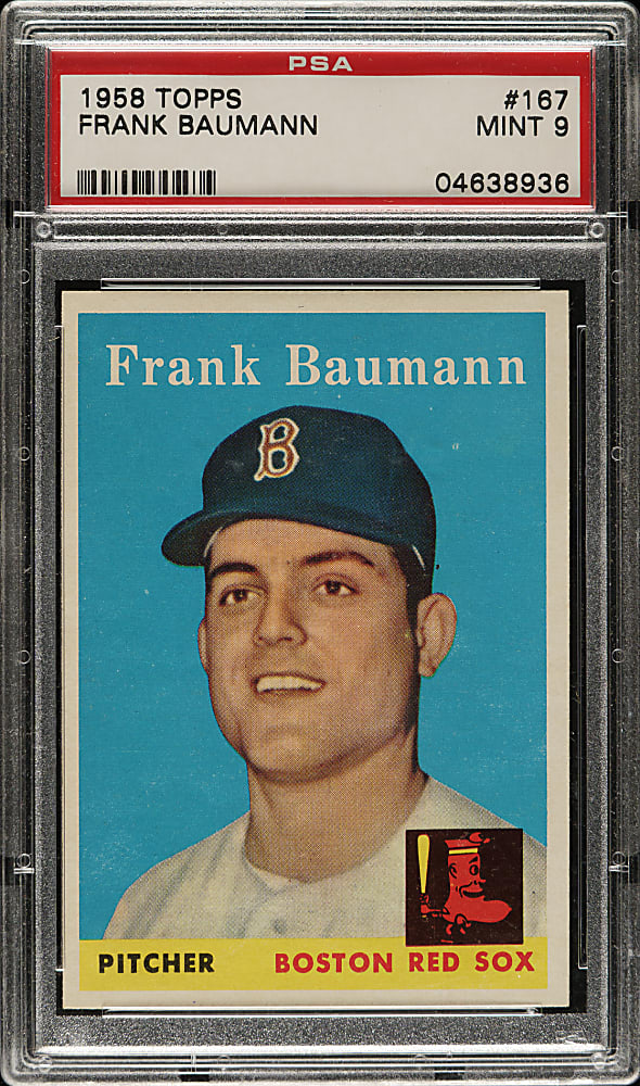 1958 Topps #167 Frank Baumann PSA MINT 9 - Highest Graded!