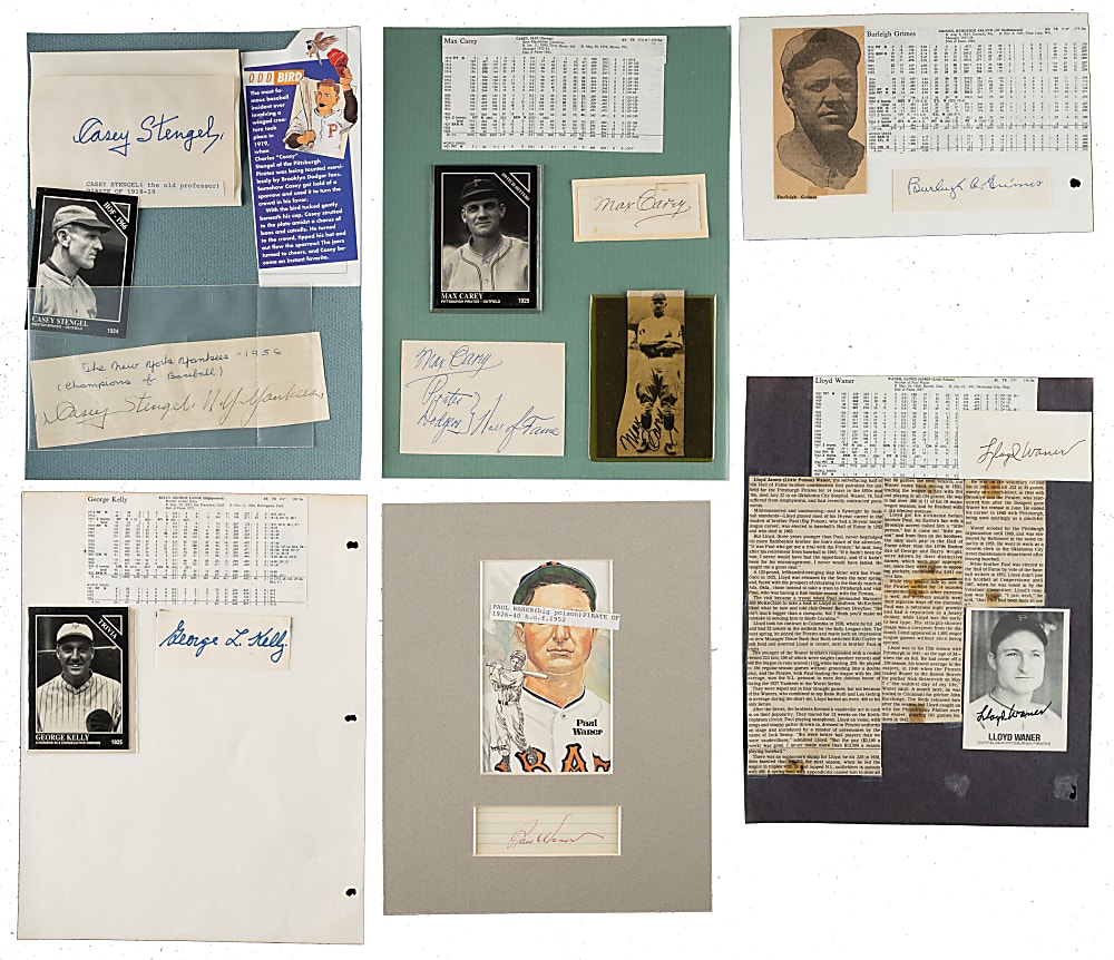 1880s to 1920s Pittsburgh Pirates Autograph Collection (220) Including 26 Hall of Famers with Connie Mack, Casey Stengel, and Fred Clarke