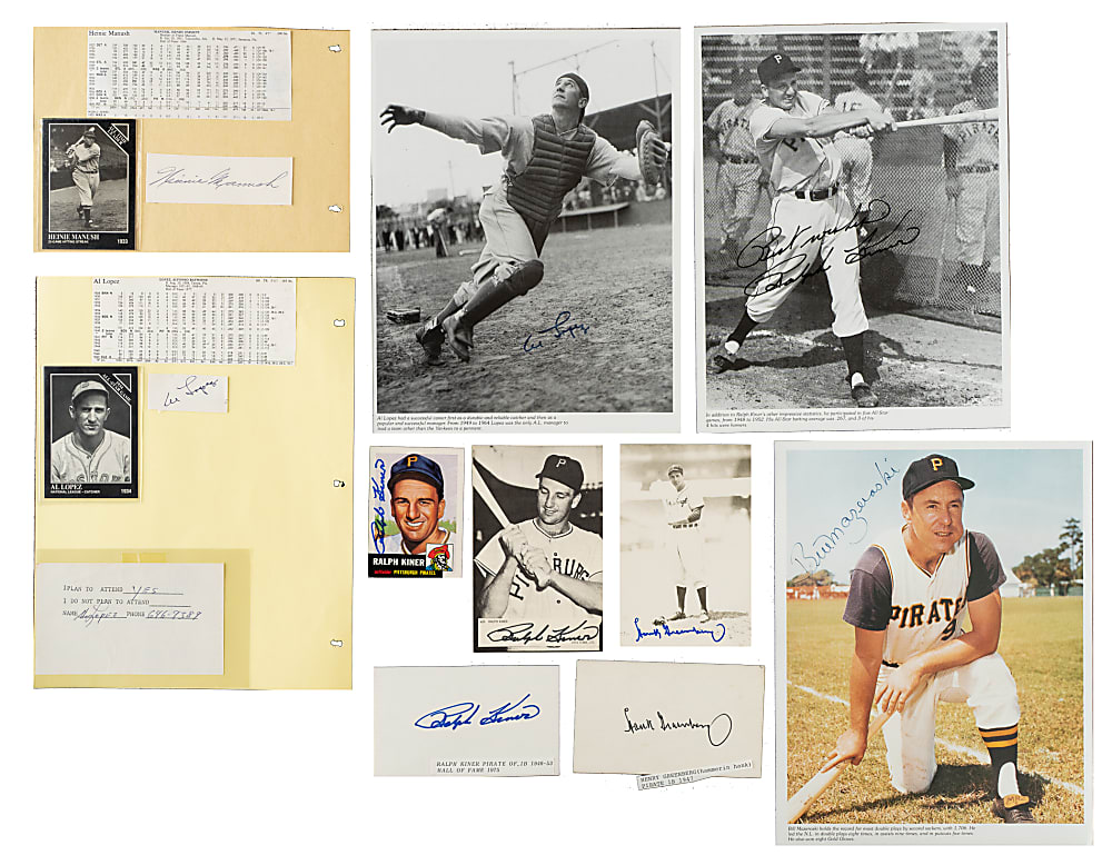 1930s to 1960s Pittsburgh Pirates Autograph Collection (661) Including 29 Hall of Famers with Greenberg, Frisch, and Stargell