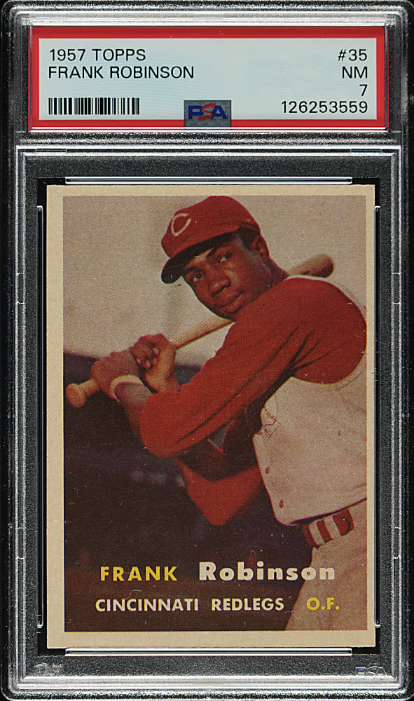 1957 Topps #35 Frank Robinson Rookie PSA NM 7
