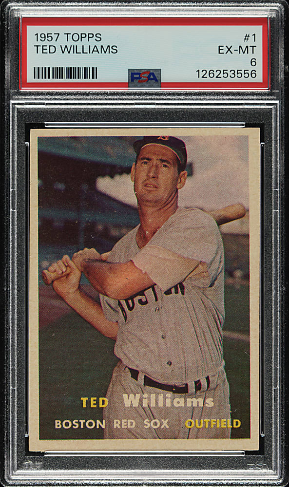 1957 Topps #1 Ted Williams PSA EX-MT 6