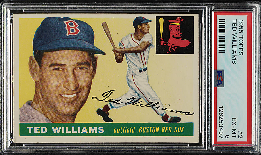 1955 Topps #2 Ted Williams PSA EX-MT 6