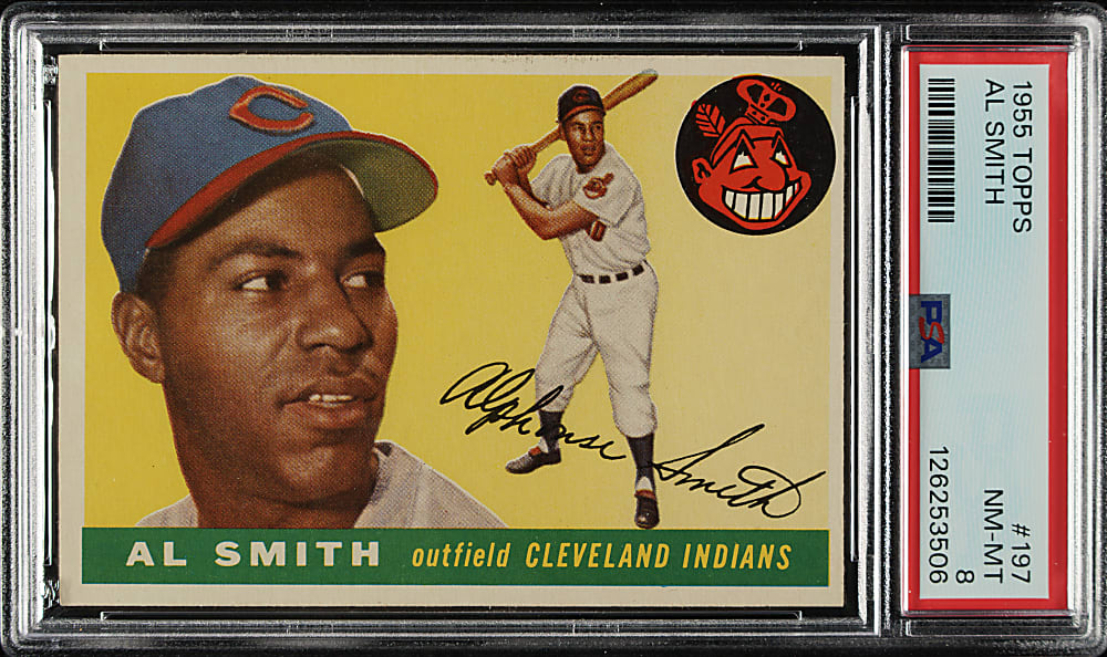 1955 Topps #197 Al Smith PSA NM-MT 8