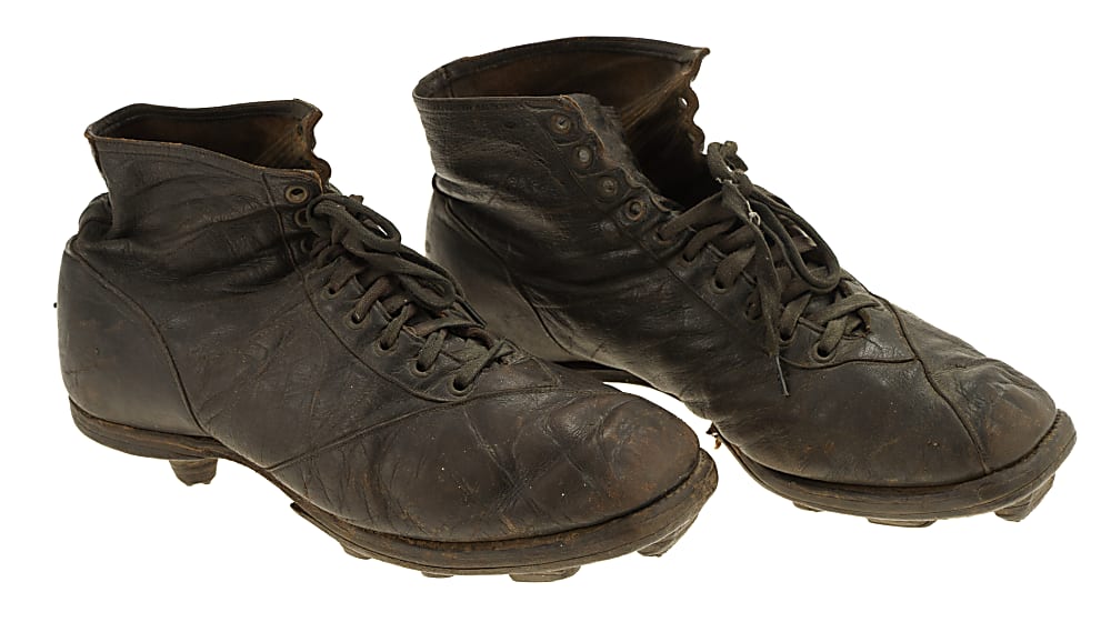 Vintage "Wright & Ditson-Victor" Football Cleats with Early Leather Football