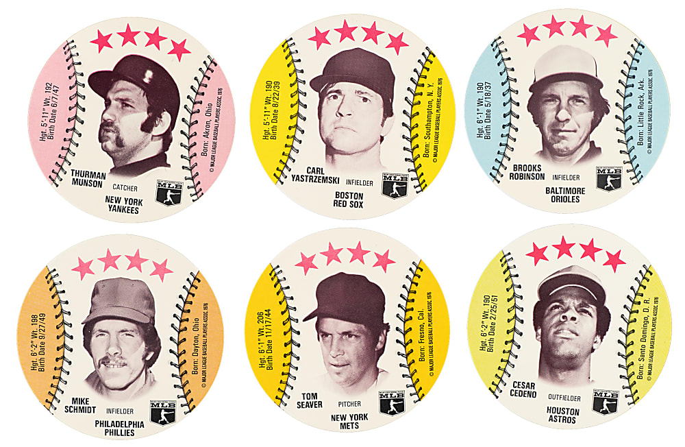 1976 Isaly's Sweet William Discs Complete Set Collection (11 Sets, 770 Discs)