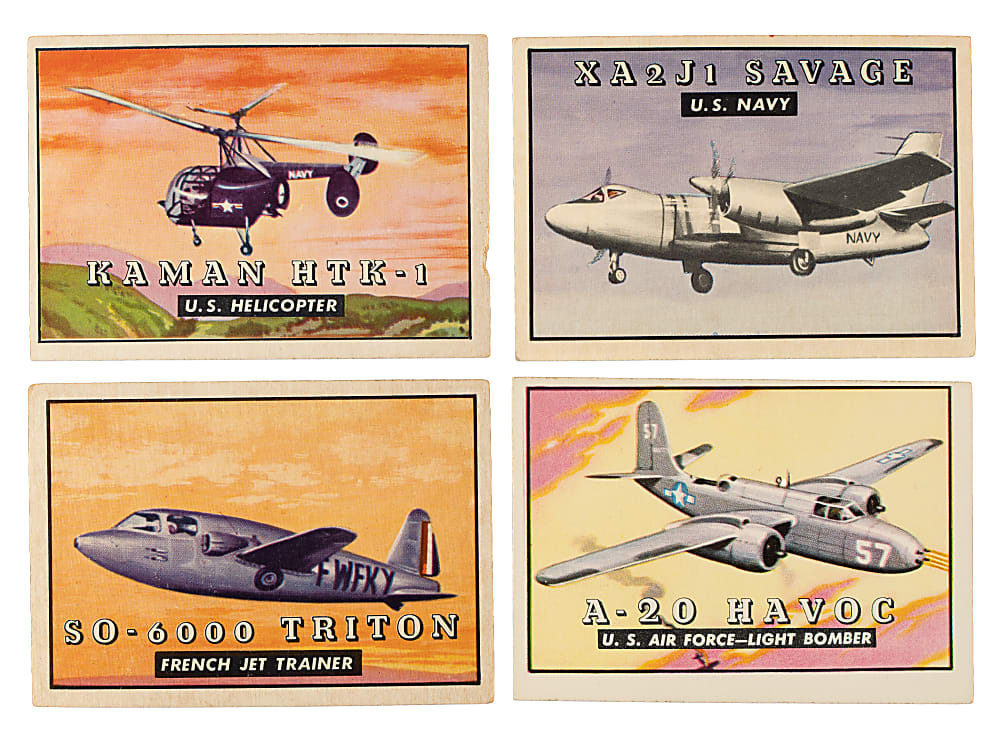 1953 Topps "Wings" Partial Set (136/200) Plus 71 Duplicates