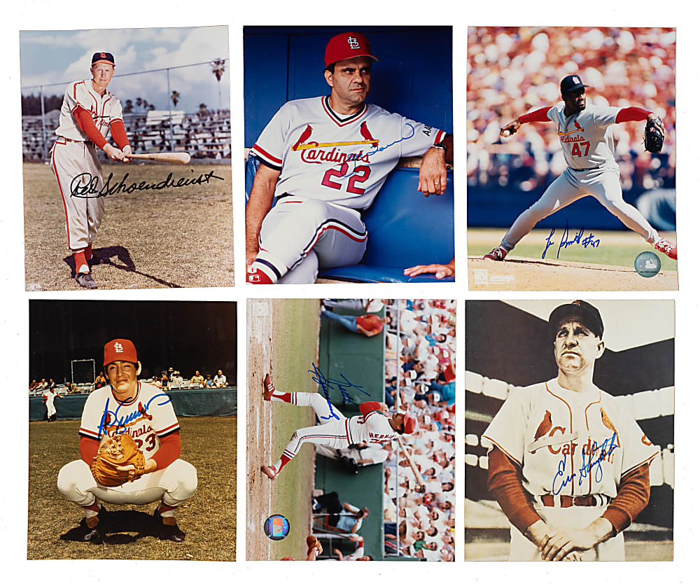 Baseball, Football, Basketball, and Hockey Signed Photograph Collection (87) - All St. Louis Players (Cardinals, Blues, and Spirits)