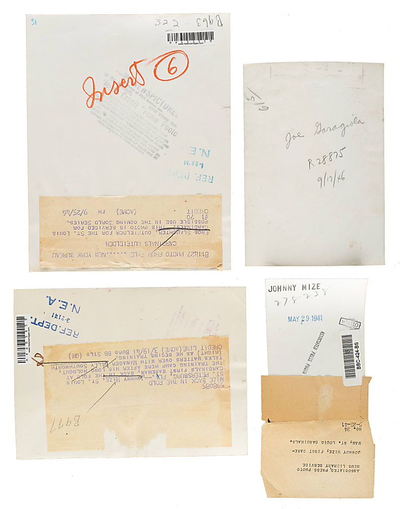 1940s St. Louis Cardinals Vintage Photograph Collection (18) Including Southworth, Mize, Slaughter, and Schoendienst