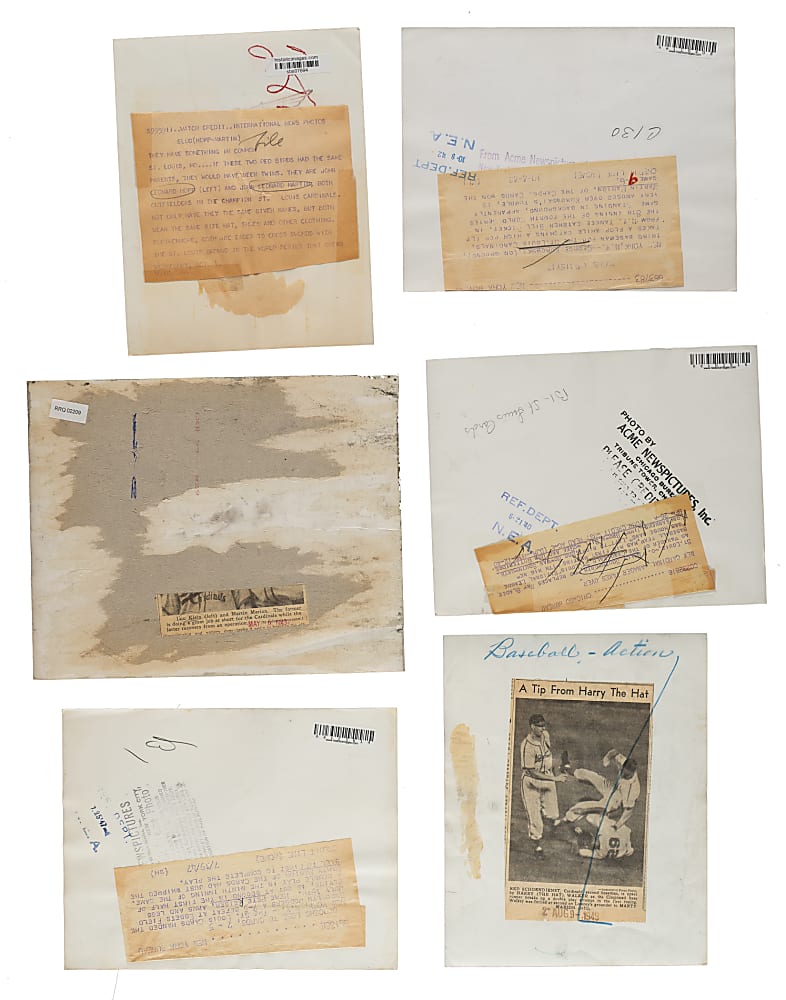 1940s St. Louis Cardinals Vintage Photograph Collection (18) Including Southworth, Mize, Slaughter, and Schoendienst