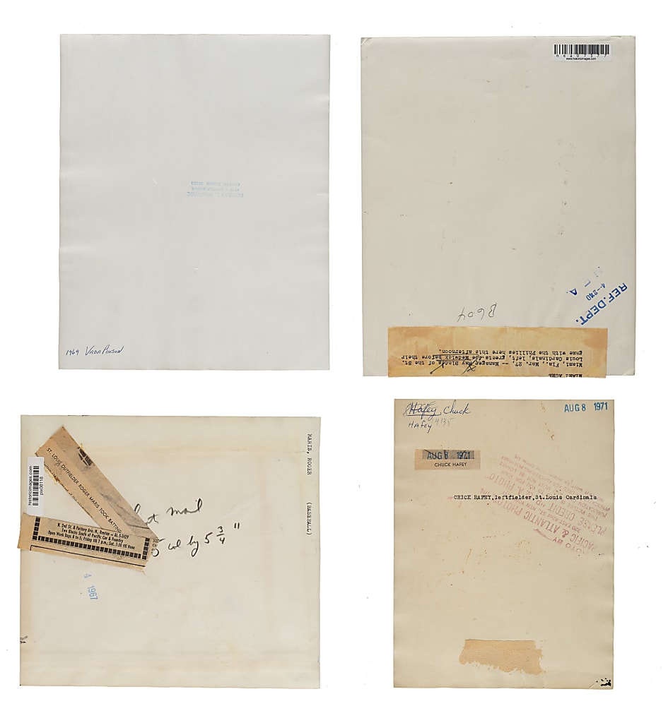 1920s to 1980s St. Louis Cardinals Vintage Photograph Collection (14) Including Maris, Hafey, Bottomley, and Medwick