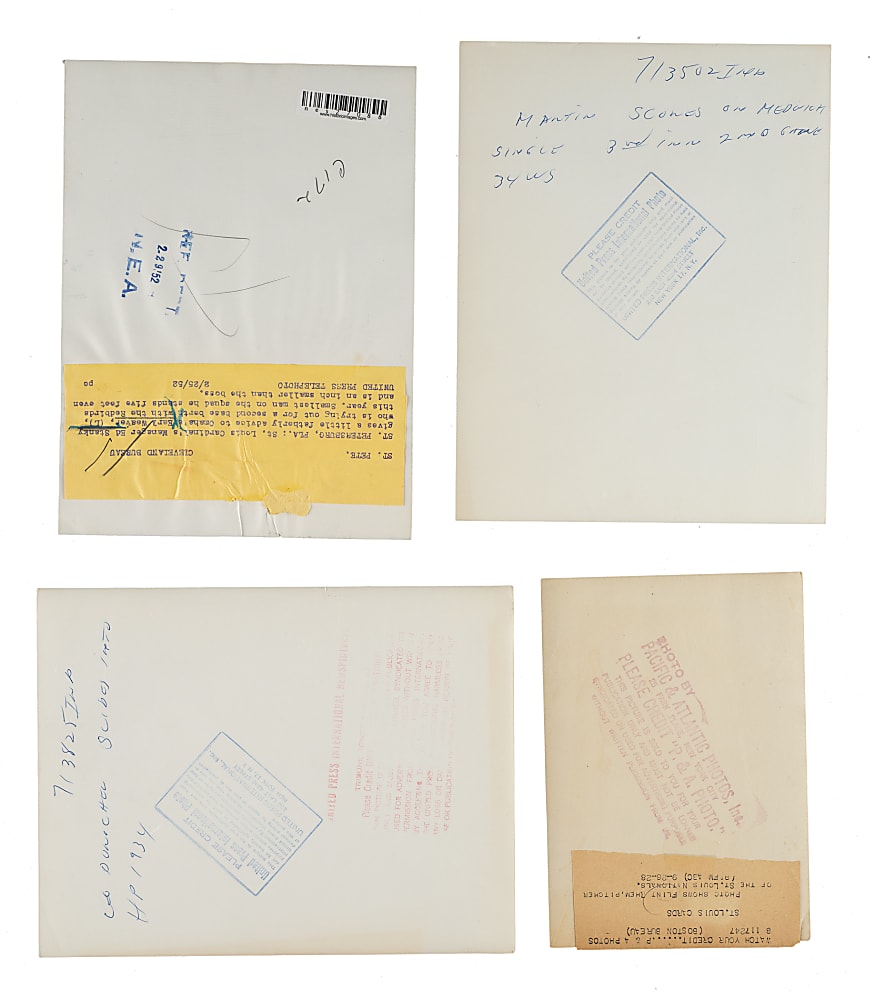 1920s to 1980s St. Louis Cardinals Vintage Photograph Collection (14) Including Maris, Hafey, Bottomley, and Medwick