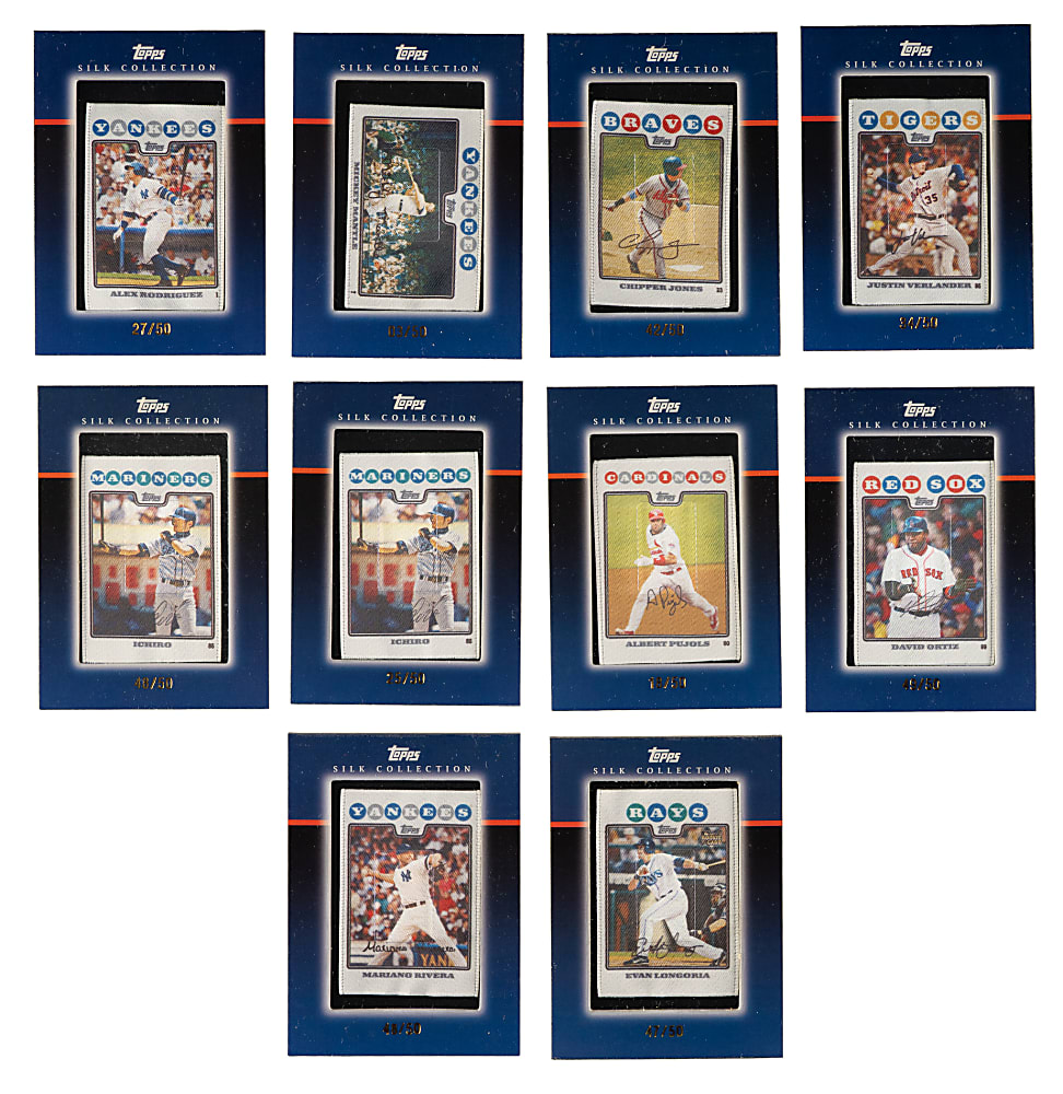 2008 Topps and Update & Highlights Silk Collection Complete Set Pair (2 Sets, 200 Cards) - All #/50
