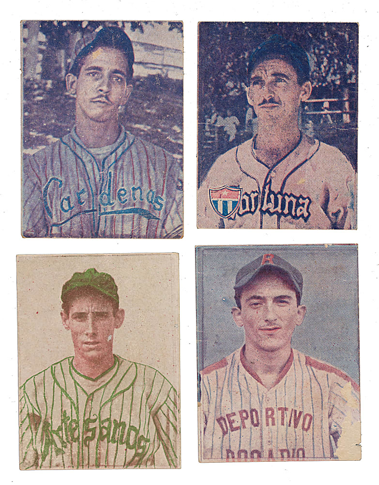 1943 La Ambrosia Amateur Cuban Baseball Card Collection (50) Plus Album