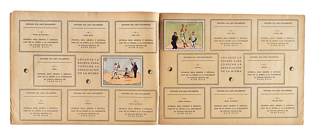 1943 La Ambrosia Amateur Cuban Baseball Card Collection (50) Plus Album