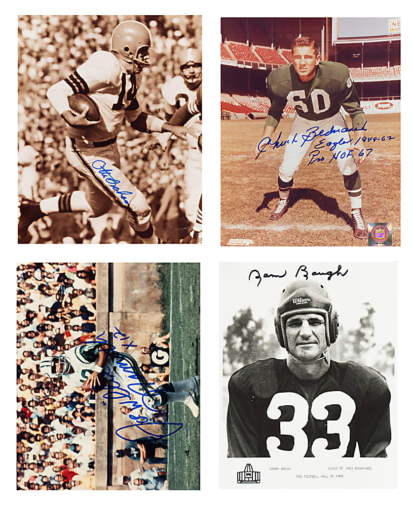 Football Signed Photograph Collection (306) Including 152 Hall of Famers