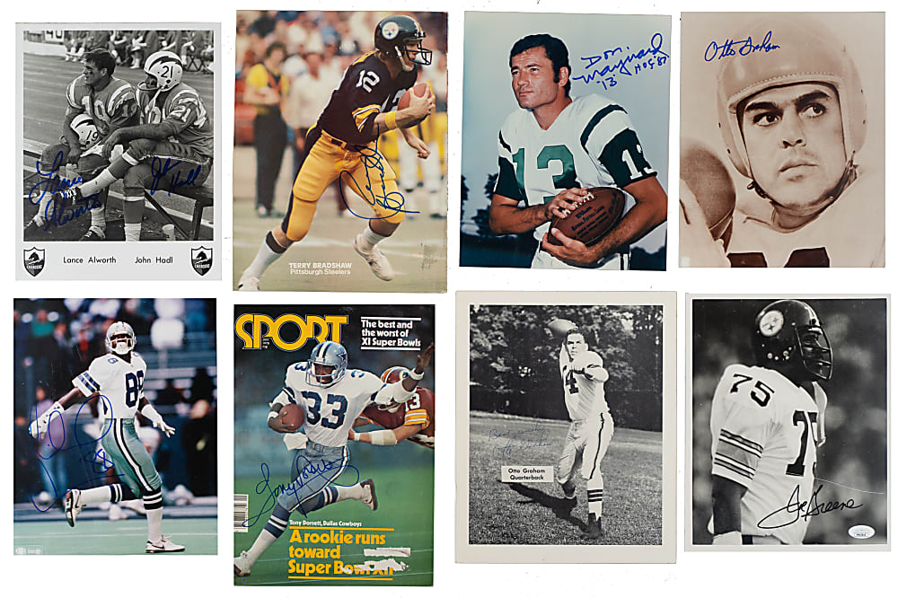 Football Signed Photograph Collection (306) Including 152 Hall of Famers