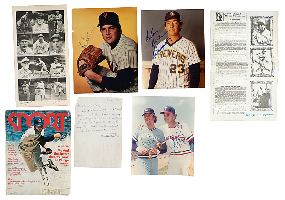 Hall of Fame and Star Signed Photograph and Magazine-Page Collection (127) Including DiMaggio, Koufax, and Marquard