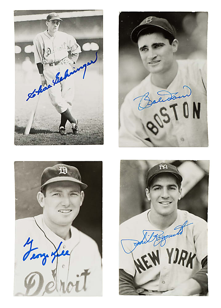 1930s to 1970s Signed Photograph Collection (159) Including Doerr, Gehringer, and Vander Meer