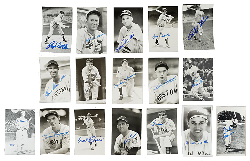 1930s to 1970s Signed Photograph Collection (159) Including Doerr, Gehringer, and Vander Meer