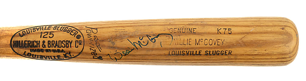 1977-1978 Willie McCovey San Francisco Giants Signed Game-Used Bat PSA/DNA GU 9.5