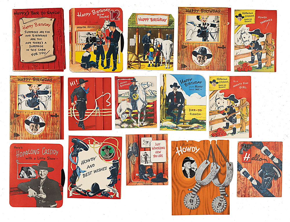 1950 "Hopalong Cassidy" Birthday and Greeting Card Collection (31)