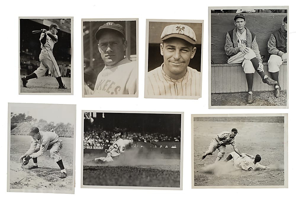1920s to 1940s Vintage Hall of Fame Photograph Collection (20) Including Cochrane, Collins, Dickey, Gehringer, Hornsby, and Sisler