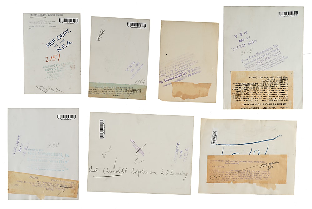 1920s to 1940s Vintage Hall of Fame Photograph Collection (20) Including Cochrane, Collins, Dickey, Gehringer, Hornsby, and Sisler