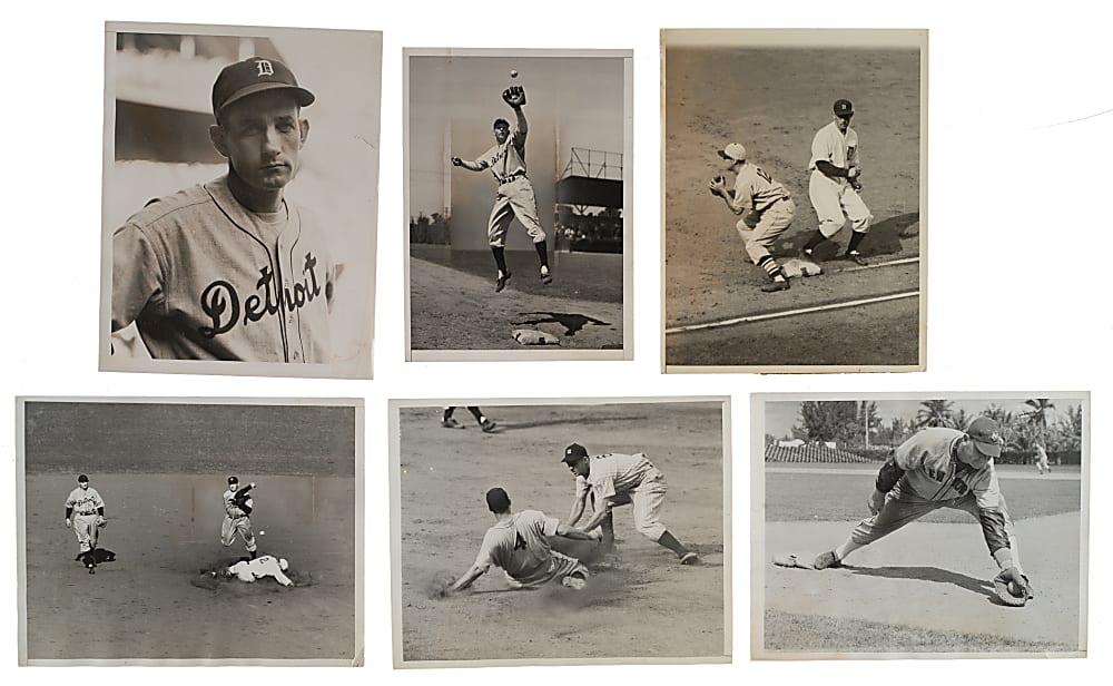 1920s to 1940s Vintage Hall of Fame Photograph Collection (20) Including Cochrane, Collins, Dickey, Gehringer, Hornsby, and Sisler