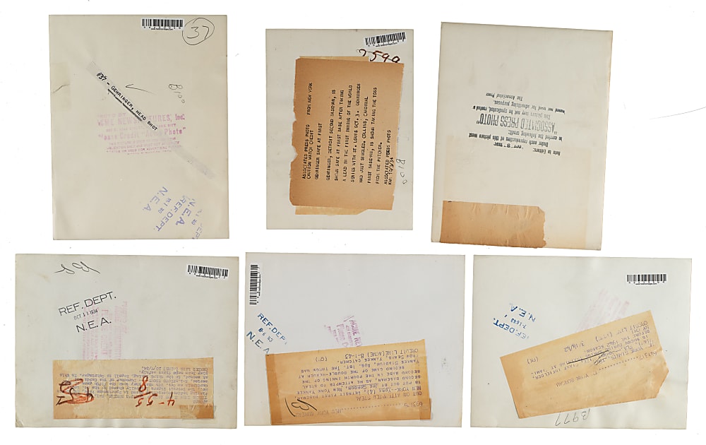 1920s to 1940s Vintage Hall of Fame Photograph Collection (20) Including Cochrane, Collins, Dickey, Gehringer, Hornsby, and Sisler