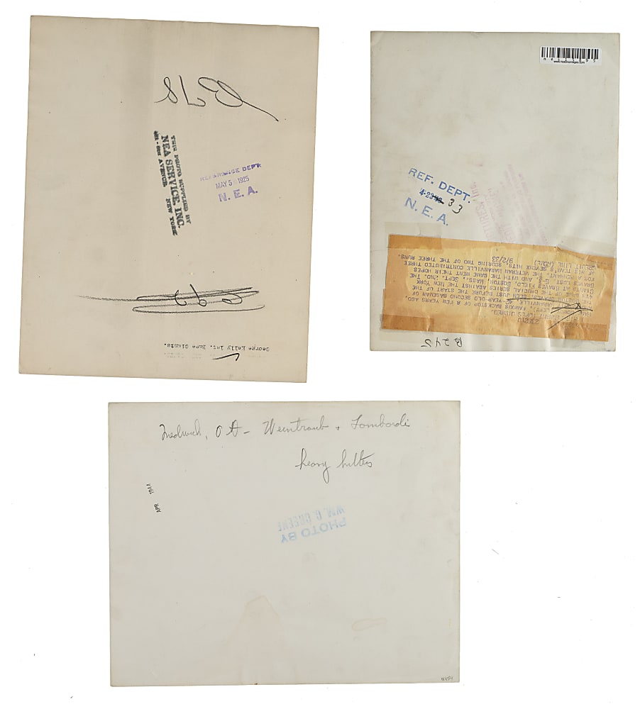 1920s to 1940s Vintage Hall of Fame Photograph Collection (20) Including Cochrane, Collins, Dickey, Gehringer, Hornsby, and Sisler