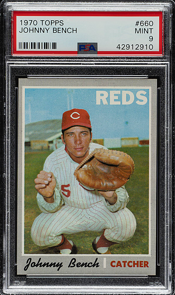 1970 Topps #660 Johnny Bench PSA MINT 9