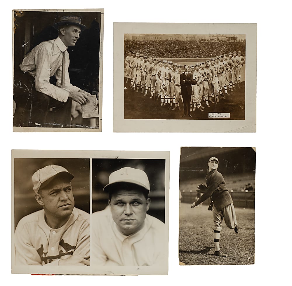 1910s to 1940s Philadelphia Athletics Vintage Photograph Collection (34) Including Baker, Collins, Foxx, Mack, and Plank