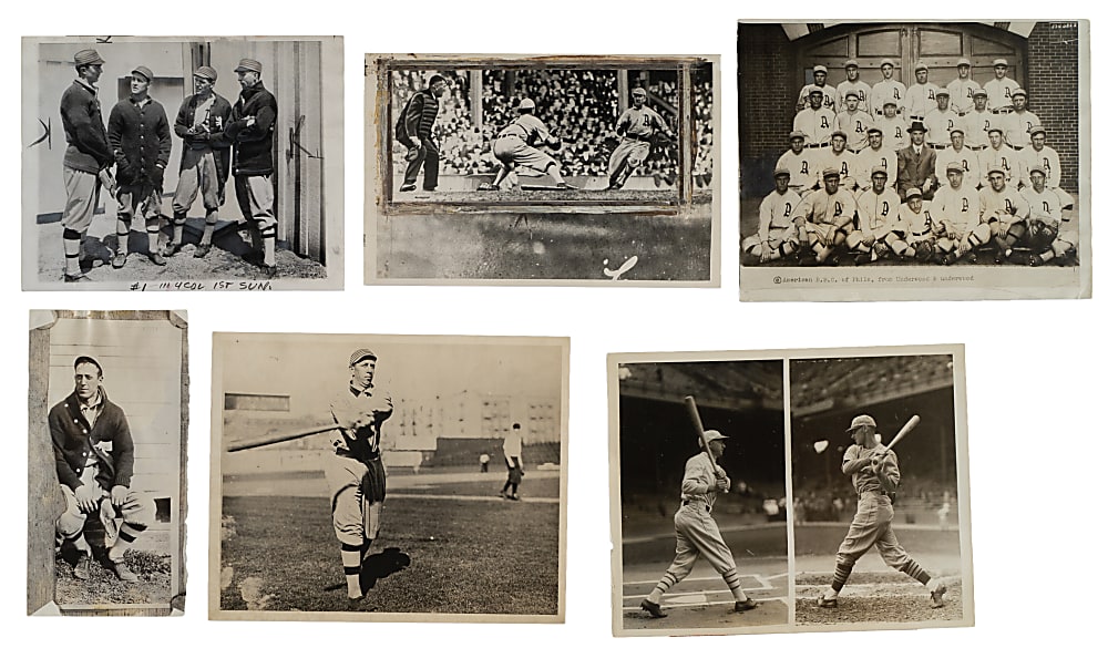 1910s to 1940s Philadelphia Athletics Vintage Photograph Collection (34) Including Baker, Collins, Foxx, Mack, and Plank