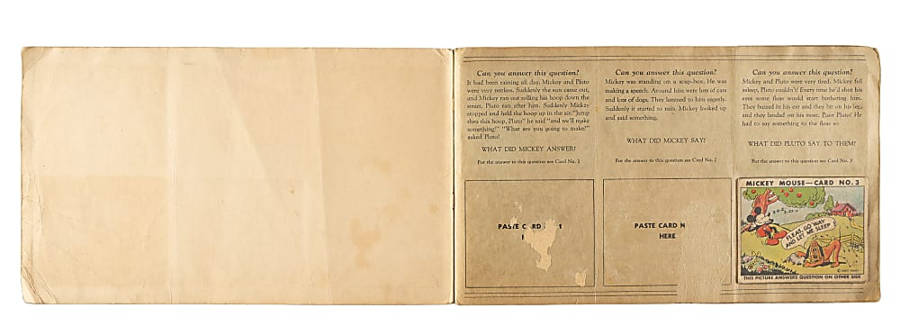 1935 R89 Gum, Inc. "Mickey Mouse" Bubble Gum Collection (33) in Original Display Album