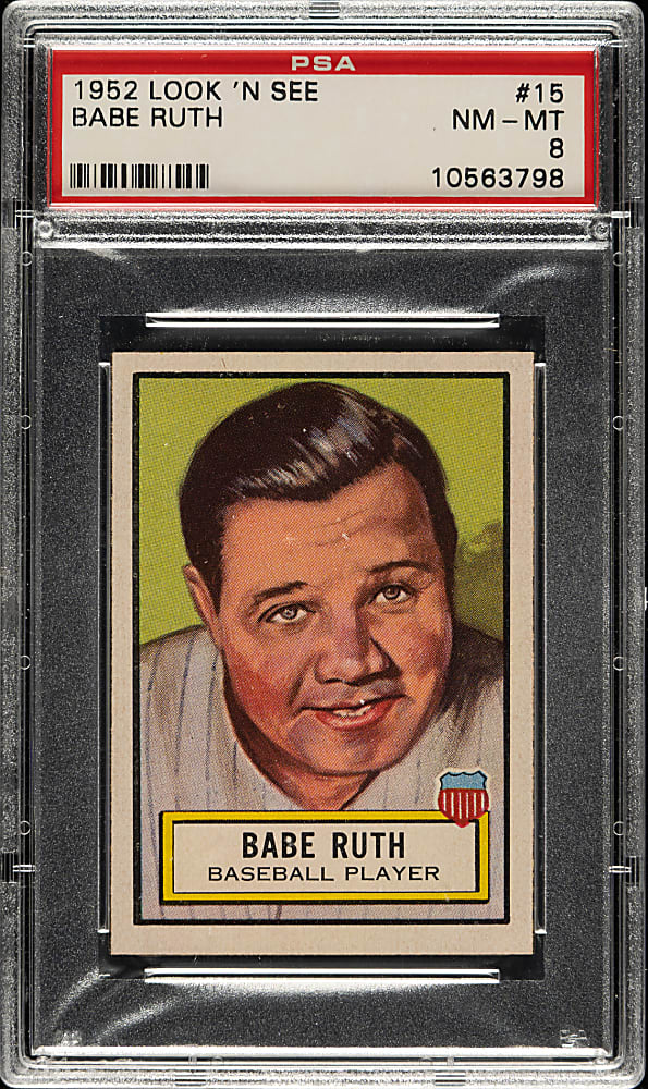 1952 Topps "Look 'n See" #15 Babe Ruth PSA NM-MT 8