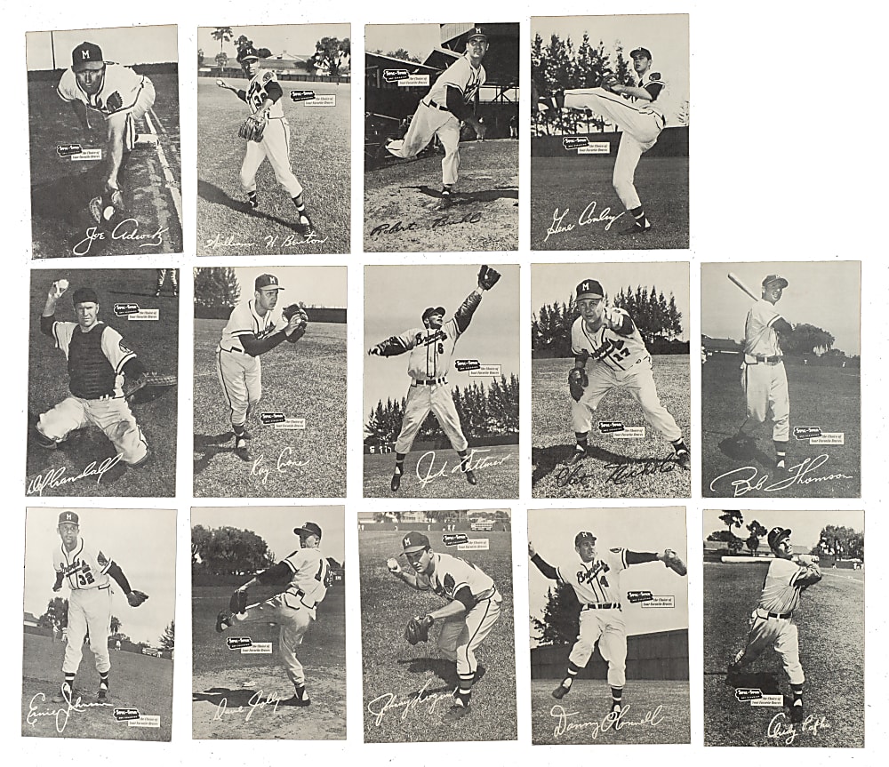 1954-1956 Spic and Span Braves Complete Set (18)