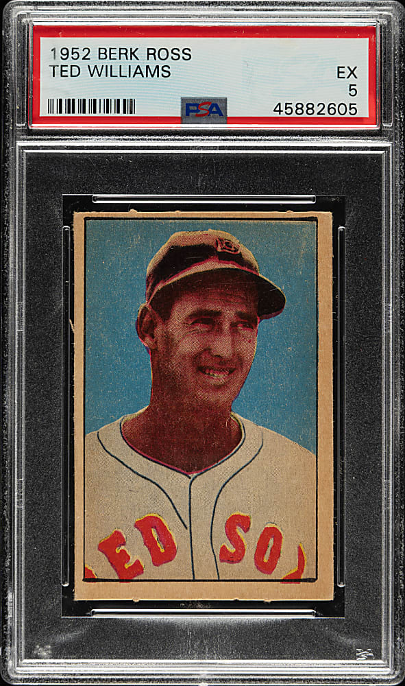1952 Berk Ross Ted Williams PSA EX 5