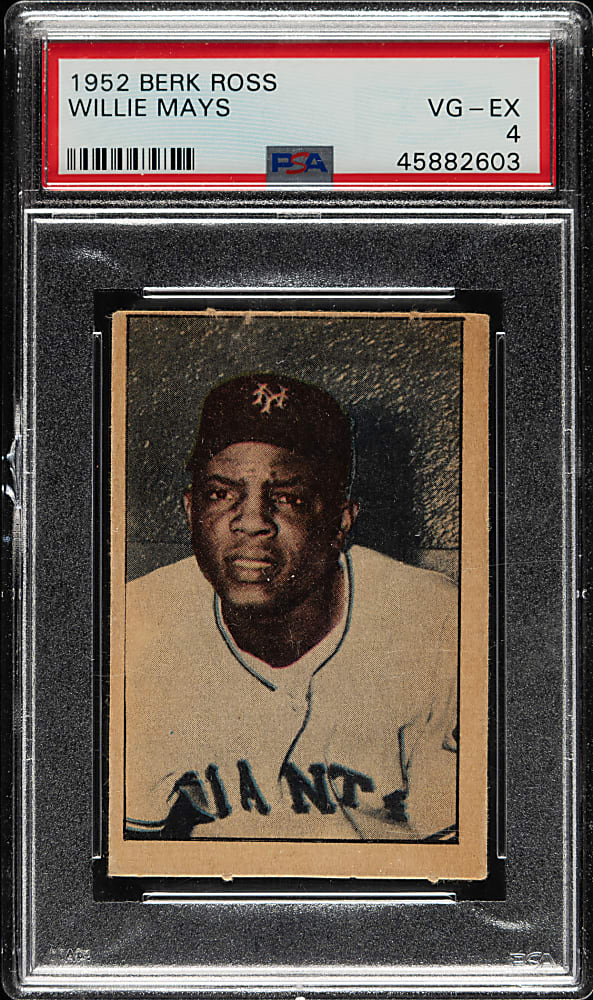 1952 Berk Ross Willie Mays PSA VG-EX 4