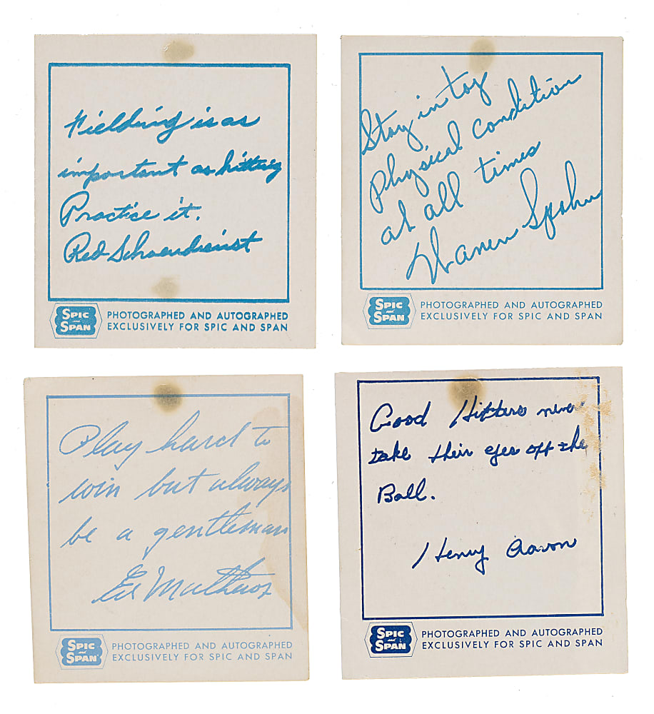 1960 Spic and Span Braves Complete Set (26)