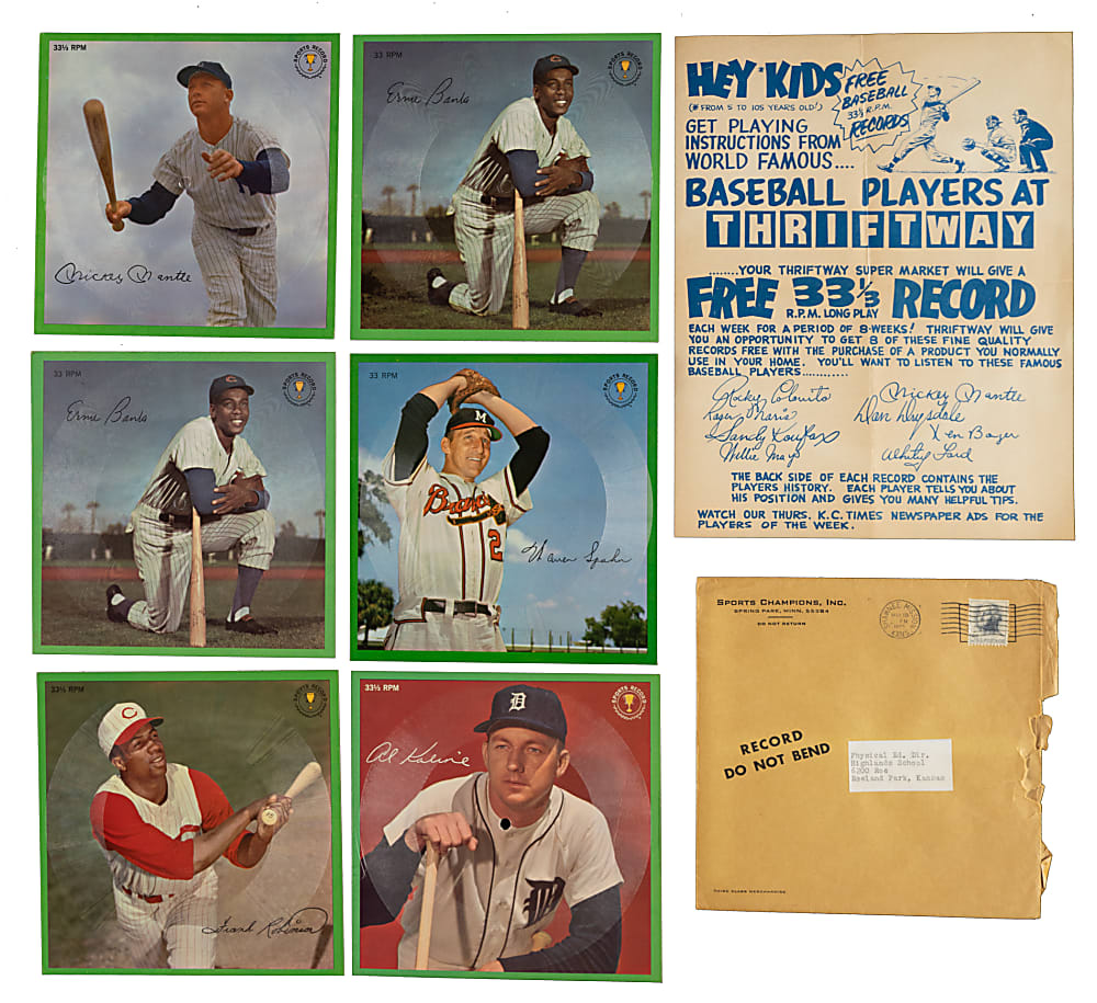 1964 Auravision Records Complete Set (16) Plus Rare Advertising Poster