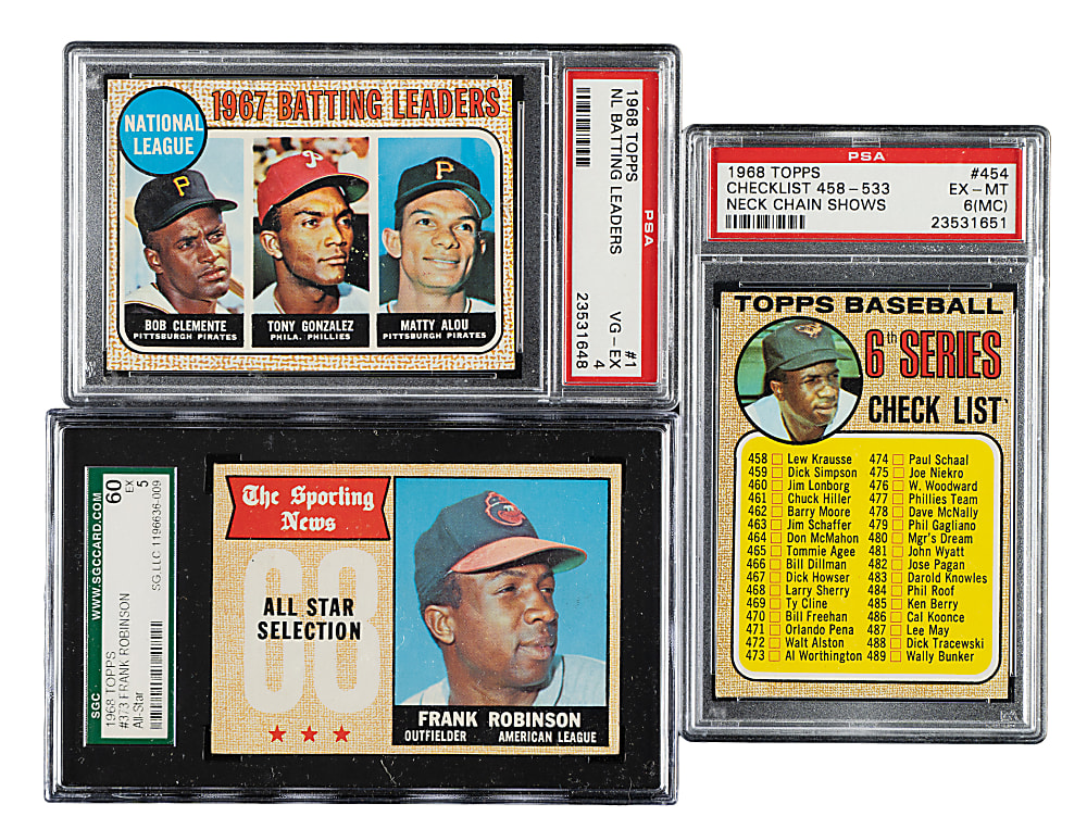 1968 Topps Near-Complete Set (595/598) Including Mickey Mantle and Nolan Ryan Rookie