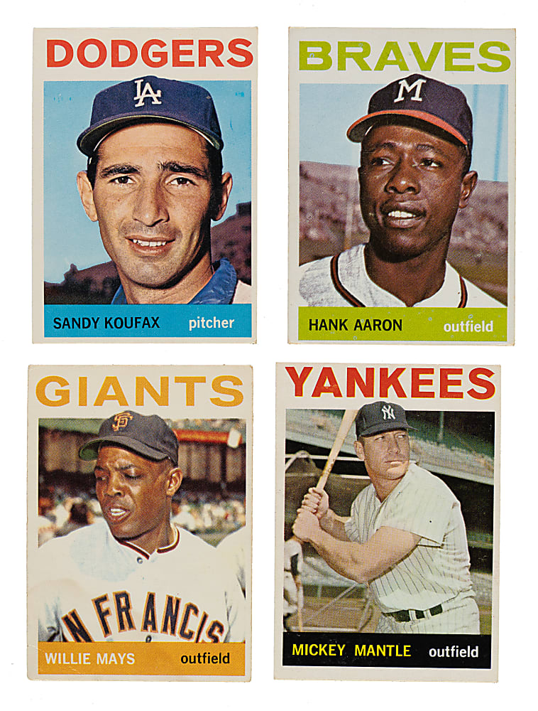 1964 Topps Near-Complete Set (552/587) Including #50 Mickey Mantle