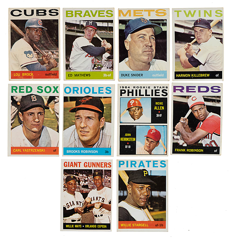 1964 Topps Near-Complete Set (552/587) Including #50 Mickey Mantle