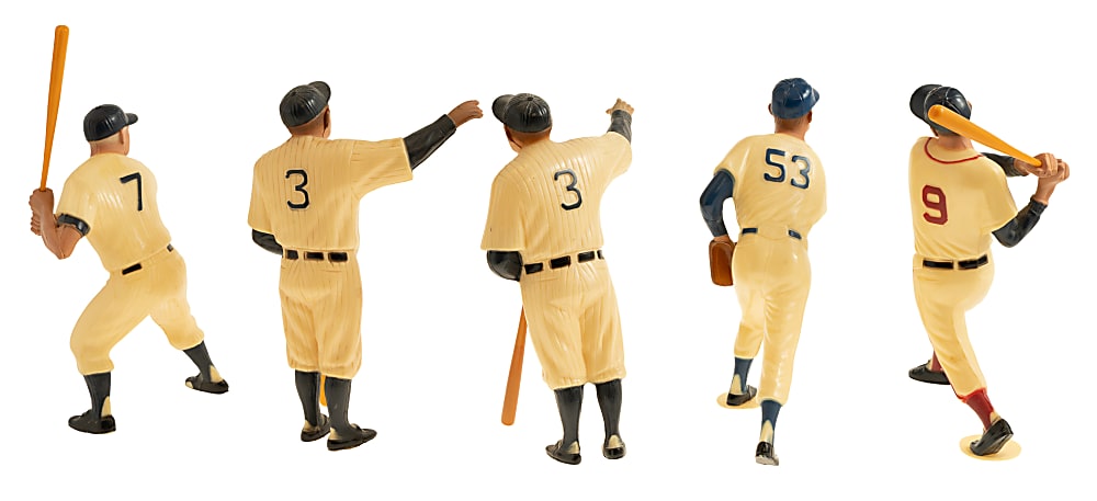 1958-1963 Hartland Statue Collection (5) Including Mickey Mantle, Ted Williams, and Babe Ruth